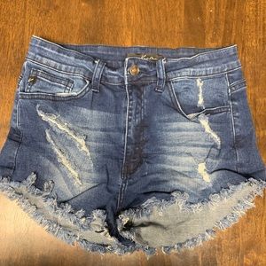 KanCan Distressed Shorts